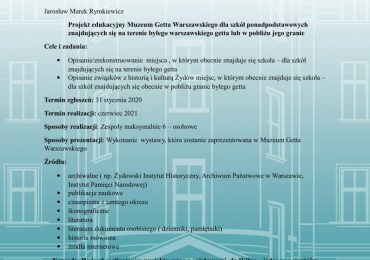 Projekt edukacyjny MGW