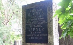 Gepner Abraham i Stefania grób