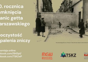 Transmisja online - Uroczystość zapalenia zniczy przy murze getta warszawskiego