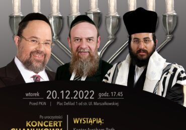 Uroczystość zapalania świec chanukowych