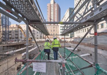 Początek roku 2025 na budowie MGW